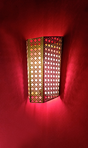 Mashal Weave Wall Light small in Brass by Sahil & Sarthak